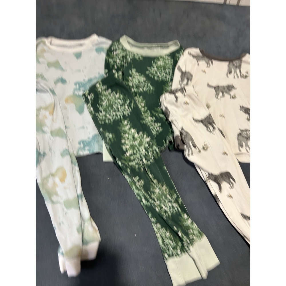 Lot Of 3 Toddler Boy Pjs Size 3t Burt's Bees/ Honest Company